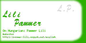 lili pammer business card